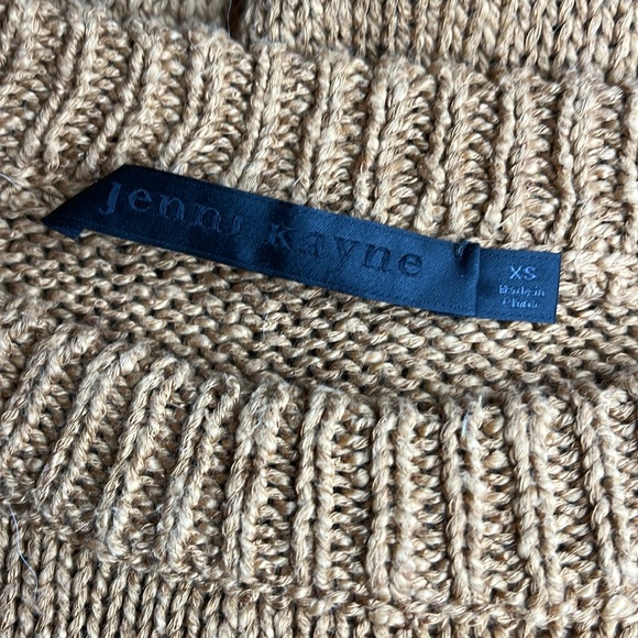 Jenni Kayne Cruise Cocoon Safari Tan Crewneck Sweater - Picture 5 of 6